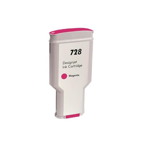 VMHPMLGV 728 Farbkartusche Farbkompatibel mit Druckermodellen Designjet T730 T830 Aftermarket Ersatz(1PCS Magenta) von VMHPMLGV