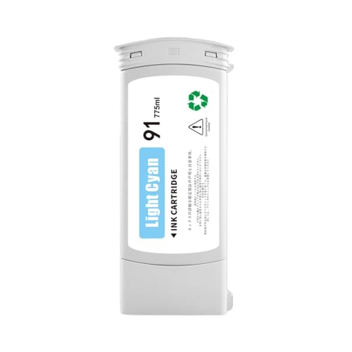 VMHPMLGV 775 ml PC -kompatibel mit Druckermodellen Z6100 Aftermarket Ersatzkartusche mit Stabiler Chip -Pigmenttinte(91-LC) von VMHPMLGV