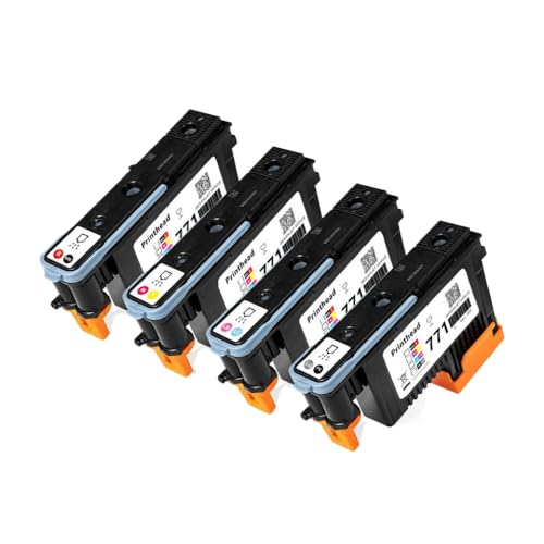 VMHPMLGV Kompatible 771 Printhead CE017A CE018A CE019A CE020A Kompatibel mit Z6200 Z6800 Z6810 Z6600 6200 6800 Drucker Austausch(1 Set) von VMHPMLGV