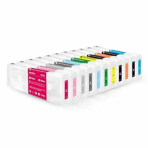 VMHPMLGV Kompatible Nachfüllkartusche mit Chip 700 ml Kompatibel mit P6000 P7000 P8000 P9000 Drucker Arbeiten mit T8041 T8049 T804A -Modellen(11Color) von VMHPMLGV