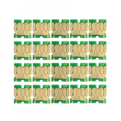 VMHPMLGV Kompatible Nachfüllkartuschenchip Kompatibel mit Picturemate PM520 PM-520 PM-525 PM525 Druckermodelle T372 T376 Einweg-Chip T372090 T376090(T376-20 PC) von VMHPMLGV
