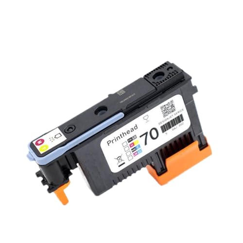VMHPMLGV Kompatibler Druckkopfersatz Kompatibel mit 70 PrinThead C9404A C9405A C9406A C9407A Arbeiten mit DesignJet Z2100 Z3100 Z3200 Z5200(1PCS M and Y) von VMHPMLGV
