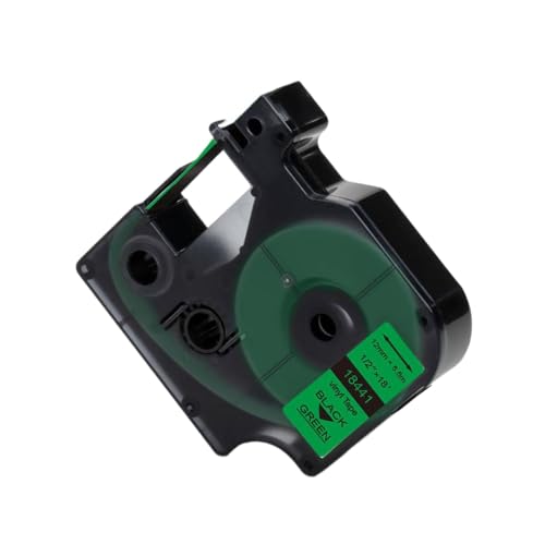 VMHPMLGV Kompatibler Industrieband 18431 18443 18432 18444 1805435 18433 18445 1805431 1805430 Zur Verwendung mit 4200 5200 Geräten(Black on Green) von VMHPMLGV