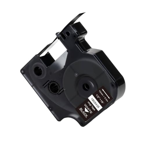 VMHPMLGV Kompatibler Industrieband 18431 18443 18432 18444 1805435 18433 18445 1805431 1805430 Zur Verwendung mit 4200 5200 Geräten(White on Black) von VMHPMLGV