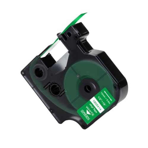 VMHPMLGV Kompatibler Industrieband 18431 18443 18432 18444 1805435 18433 18445 1805431 1805430 Zur Verwendung mit 4200 5200 Geräten(White on Green) von VMHPMLGV