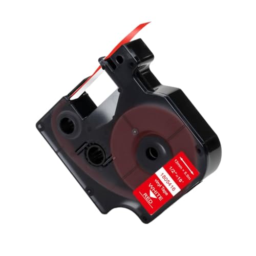 VMHPMLGV Kompatibler Industrieband 18431 18443 18432 18444 1805435 18433 18445 1805431 1805430 Zur Verwendung mit 4200 5200 Geräten(White on Red) von VMHPMLGV