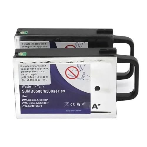 VMHPMLGV SJMB6000 SJMB6500 C33S021501 Kompatible Wartungstankabfälle Kompatibel mit ColorWorks CW-C6000 CW-C6030 CW-C6500 CW-C6530-Drucker(2 PCS) von VMHPMLGV