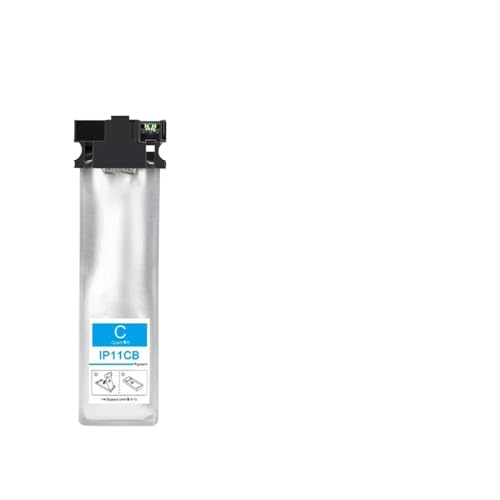 VMHPMLGV Tintenbeutelpatrone IP11KB IP11CB IP11MB IP11YB mit Pigmenttinte kompatibel mit PX-S887 PX-M887F S887 M887F-Druckermodelle Chip enthalten(IP11CB) von VMHPMLGV