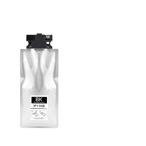 VMHPMLGV Tintenbeutelpatrone IP11KB IP11CB IP11MB IP11YB mit Pigmenttinte kompatibel mit PX-S887 PX-M887F S887 M887F-Druckermodelle Chip enthalten(IP11KB) von VMHPMLGV