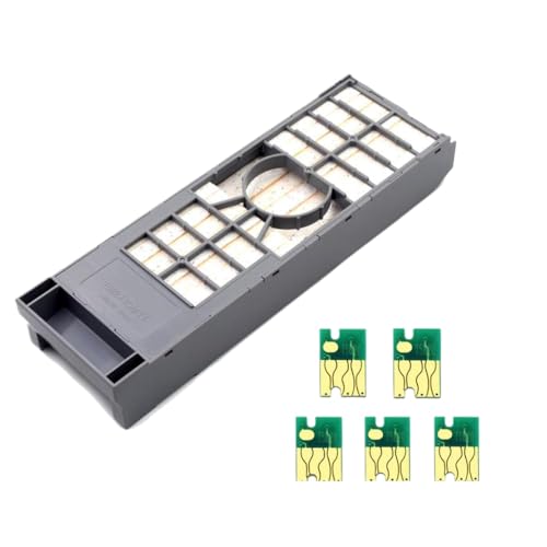 VMHPMLGV Wartungsinkabkasten T582000 T5820 kompatibel mit Surecolor P800 SC-P800 Surelab D700 DX100 und Stiftdrucker(Tank with chip) von VMHPMLGV