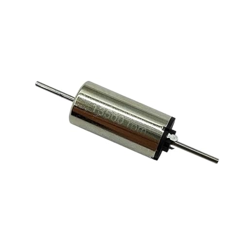 0816 Doppelachsen-Mikromotor, 8 mm, 12 Volt, 13.500 U/min, 18.000 U/min, Hohlbecher, hohe Geschwindigkeit, starker Magnet, Welle mit 1 mm Durchmesser(18000) von VMVUD
