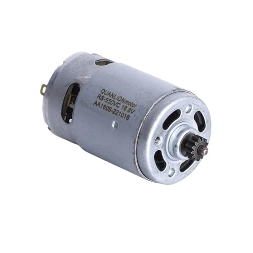 RS550 Gleichstrommotor 8,2 mm/9,5 mm, 14 Zähne, Mikromotor, 21 V, 25.000 U/min, elektrischer Sägemotor for wiederaufladbare Handsäge/elektrische Bohrmaschine(9,14.4V) von VMVUD