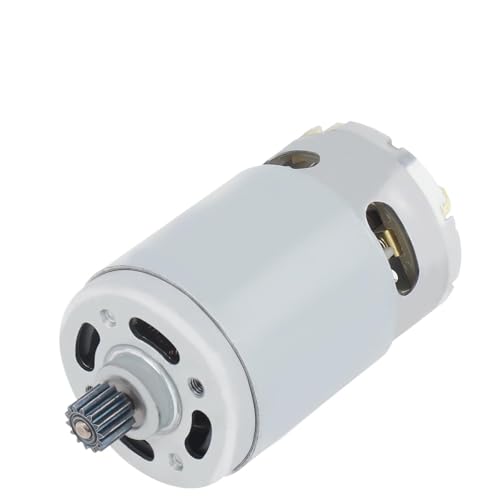 RS550 Gleichstrommotor 8,2 mm/9,5 mm, 14 Zähne, Mikromotor, 21 V, 25.000 U/min, elektrischer Sägemotor for wiederaufladbare Handsäge/elektrische Bohrmaschine(Gear Size 9.5mm) von VMVUD
