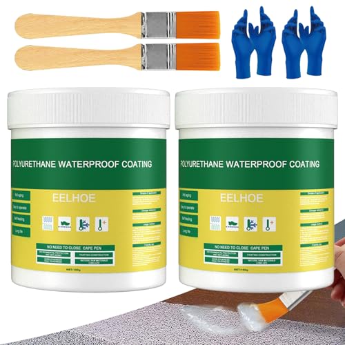 Polyurethane Waterproof Coating, Versiegelungspaste Transparent, Wasserdichte unsichtbare Dichtungsmasse, Innovative Versiegelung Mächtige Paste 100g, für Bäder, Terrassen, Dächer, Innenräume (2) Polyurethane Waterproof Coating, Versiegelungspaste Transparent, Wasserdichte unsichtbare Dichtungsmasse, Innovative Versiegelung Mächtige Paste 100g, für Bäder, Terrassen, Dächer, Innenräume (2) von VNAKER