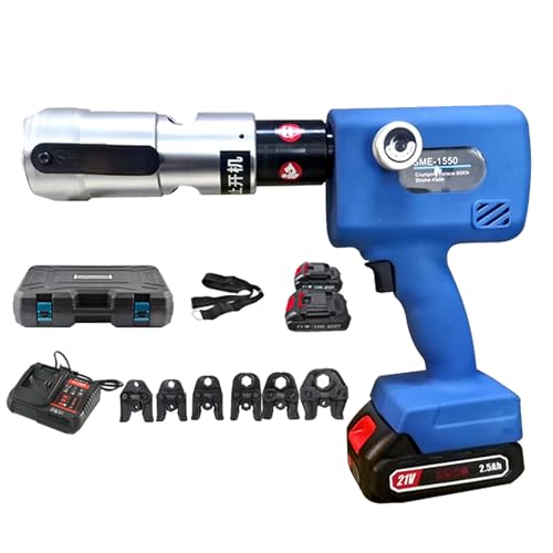 VNATWGOO Akku-Hydraulisches Presswerkzeug Zum Pressen Von Rohren, Akku-Crimpwerkzeug-Set, Mit Verschiedenen Pressbacken Und ÖLrüCklaufschalter,DN50 VNATWGOO Akku-Hydraulisches Presswerkzeug Zum Pressen Von Rohren, Akku-Crimpwerkzeug-Set, Mit Verschiedenen Pressbacken Und ÖLrüCklaufschalter,DN50 von VNATWGOO