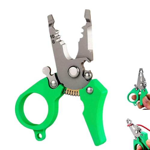 Mini-Multifunktionswerkzeug-Abisolierzange, verstellbare Verdrahtungswerkzeuge und Multifunktions-Handwerkzeug, 6-in-1-Abisolierzange for Elektriker, for die Reparatur zu Hause von VNDGEOUH