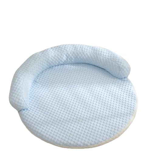 VNDGEOUH Breeze Bed for Katzen, Kühlbett for Katzen, Ice Silk Breeze Bed – Kühlender Memory Foam mit wärmeabsorbierendem Eisseidengewebe, wasserdicht und maschinenwaschbar(Blue,27.55in/70cm) von VNDGEOUH