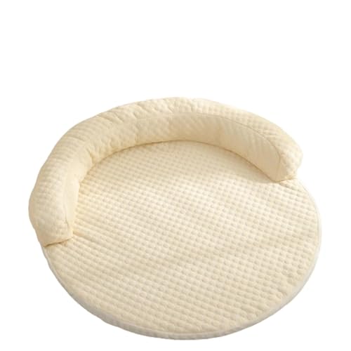VNDGEOUH Breeze Bed for Katzen, LapCatz Breeze Bed, Hunde-Sommer-Schlafmatte mit kühlendem Eisseidenstoff und Memory Foam, atmungsaktiv, langlebig, Kratzfest(Beige,23.62in/60cm) von VNDGEOUH
