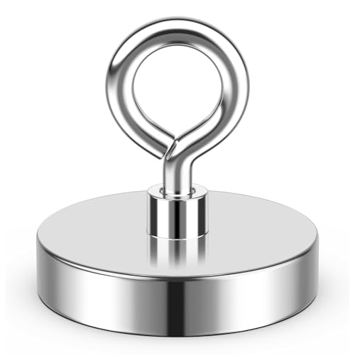 VNDUEEY Neodymium Fishing Magnets, 68KG Pulling Force, Rare Earth Magnets with Countersunk Hole Eyebolt for Retrieving in River Lake, Beach, Lawn - 36mm VNDUEEY Neodymium Fishing Magnets, 68KG Pulling Force, Rare Earth Magnets with Countersunk Hole Eyebolt for Retrieving in River Lake, Beach, Lawn - 36mm von VNDUEEY