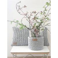 Windlicht/ Vase Aus Recyclingmix in Verschiedenen Naturtönen von VNFhandmade