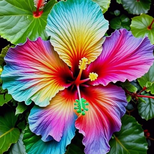 Hibiscus Zwiebeln, Perfekte Geschenkidee Zwiebeln, Einfach Anzubauen. Winterhart Blumenzwiebel in Großformat, Hibiscus Pflanzen-2zwiebeln-i von VNGMXF