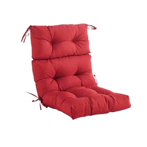 VNHGNHG Stuhlkissen für den Außenbereich, 41 x 21 x 4 Stuhlkissen mit hoher Rückenlehne, mit Bändern, getuftetes Kissen, für den Garten im Homeoffice, Terrasse, Allwetter-Ersatzmöbel für drinnen und d von VNHGNHG