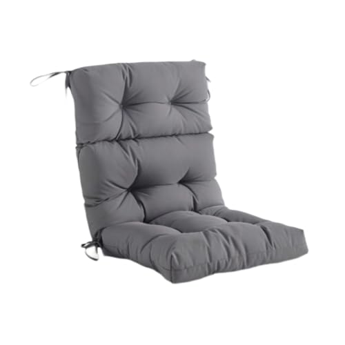 VNHGNHG Stuhlkissen für den Außenbereich, 41 x 21 x 4 Stuhlkissen mit hoher Rückenlehne, mit Bändern, getuftetes Kissen, für den Garten im Homeoffice, Terrasse, Allwetter-Ersatzmöbel für drinnen und d von VNHGNHG