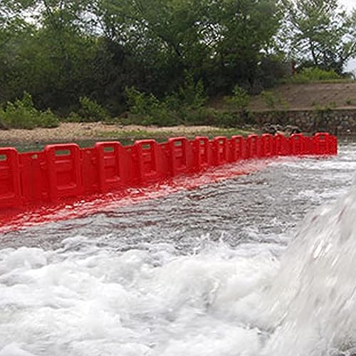 VNIOFSW ABS Water Barriers for Road Flood Protection - Easy Deployable System for Flood Control, Inundation Protection - Reusable Barriers for Garage Entrance (2pcs) von VNIOFSW