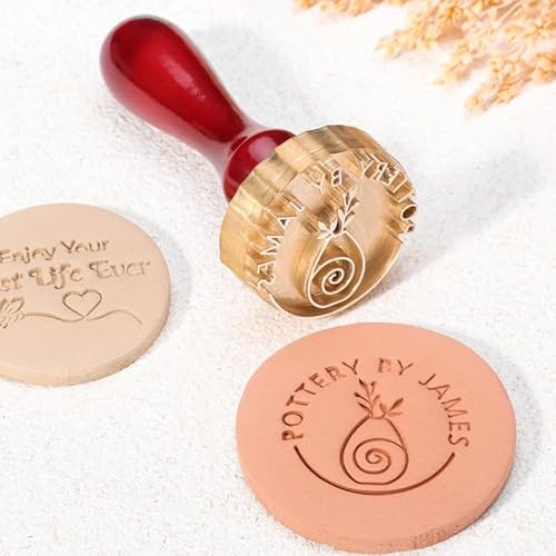 Custom Pottery Stamp - Custom Clay Stamp, Initial Ceramic Stamp - Custom Soap Stamp in Messing - Personalisierte Signatur Messing Stempel für Töpferei Custom Pottery Stamp - Custom Clay Stamp, Initial Ceramic Stamp - Custom Soap Stamp in Messing - Personalisierte Signatur Messing Stempel für Töpferei von Vniqloo