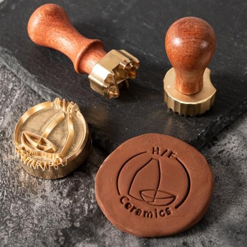 Keramikstempel | Personalisierter Töpferstempel | Polymer Clay Stempel | Vatertagsgeschenk | Töpferstempel | Signaturstempel | Clay Signatur von Vniqloo