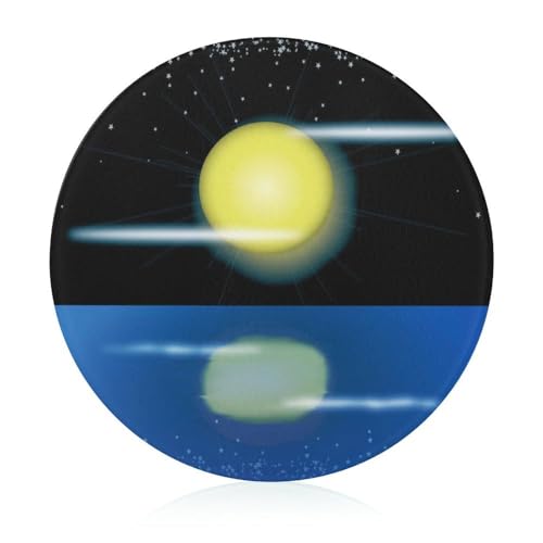 Mond Stern Runde Schneidebrett Rutschfest Küchenbrett Zum Servieren Und Schneiden 20 cm Mond Stern Runde Schneidebrett Rutschfest Küchenbrett Zum Servieren Und Schneiden 20 cm von VNJVPWLQW