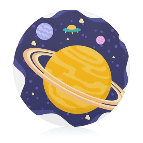 Planet Weltraum Schneidbrett Rutschfest Glasbrett Glasschneidebrett Für Obst Gemüse Fleisch 20 cm von VNJVPWLQW