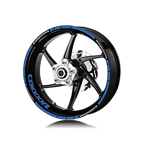 Felgenaufkleber Für CB1000R CB1000 R Für CB 1000R Motorrad Rad Aufkleber Aufkleber Streifen Reflektierende Wasserdichte Reifen Aufkleber Kit(Blau) von VNRQJLSN