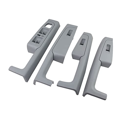 VNRQJLSN 4 Stück Schwarz/Beige/Grau Auto Innentürgriff Armlehne Heber Schalterabdeckung Vorne Hinten Links Rechts Für Für Superb 2007-2014 (Gray) von VNRQJLSN