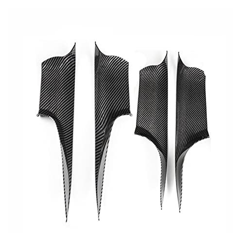 VNRQJLSN Auto-Innentürgriffe Für 7er F01 F02 Vorne Hinten Links Rechts Innentüren Panel Griffstange Pull Carrier Trim Cover (All Carbon) von VNRQJLSN
