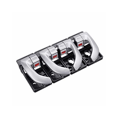VNRQJLSN Auto-Innentürinnengriff Für Hyundai Für Tucson 2005 2006 2007 2008 2009 2 Stück 4 Stück Links Und Rechts Ersatz-Set (Silber,4 STÜCK) von VNRQJLSN