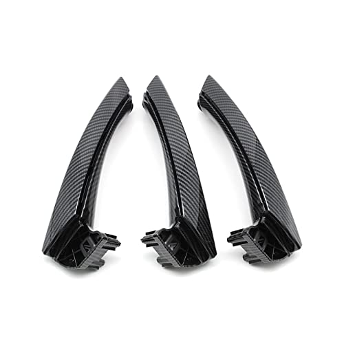 VNRQJLSN Für 3er E90 E91 E92 316 318 320 325 328i 2004-2012 LHD RHD Beige Schwarz Grau Innentürgriff-Set Ersatz (Carbon,LHD SET) von VNRQJLSN