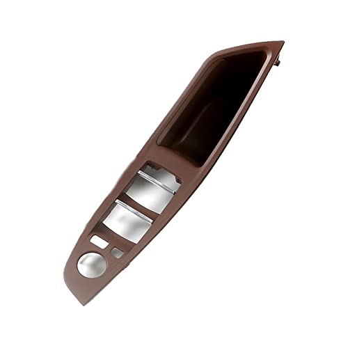 VNRQJLSN Für 5er F10 F11 2011-2017 Linkslenker LHD Grau Beige Schwarz Autoinnenraum Türgriffverkleidung Zugverkleidung (Braun,1PC) von VNRQJLSN