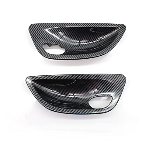 VNRQJLSN Für 5er F10 F11 F18 2010–2017 Links Rechts 2/4 Stück Autoinnentürgriff Schalenabdeckung Ersatz (Carbon,2pcs Set) von VNRQJLSN