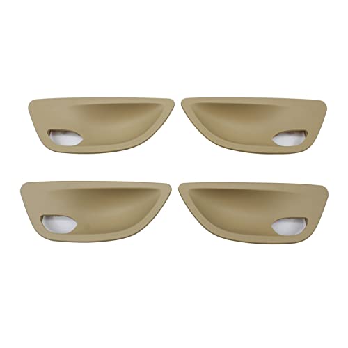VNRQJLSN Für 5er F10 F11 F18 2010-2017 Links Rechts 2/4 Stück Autoinnentürgriff Schüsselabdeckung Ersatz (Beige,4pcs Set) von VNRQJLSN