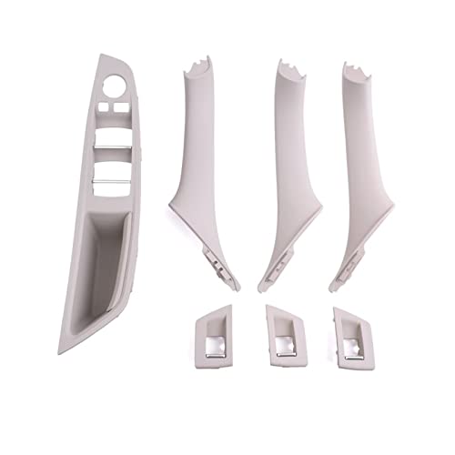 VNRQJLSN Für 5er F10 F11 F18 520i 523i 525i 528i 535i Verbessertes Neues Innentür-Armlehnen-Fenster-Schalttafel-Zuggriff-Set (Oyster LHD 7PCS) von VNRQJLSN