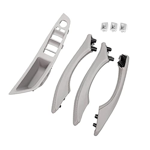 VNRQJLSN Für 5er F10 F11 F18 520i 525i 528i 530i 2010-2017 LHD Leder Armlehne Innentürgriff Montage Panel Pull Trim (Gray) von VNRQJLSN