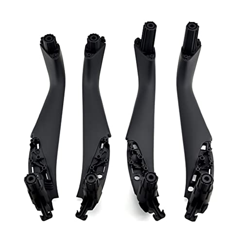 VNRQJLSN Für 5er G30 G31 G38 F90 2017 2018 2019 2020 2021 2022 Autoinnenraum Innentürgriff Panel Pull Trim Cover (Black,4pcs set) von VNRQJLSN