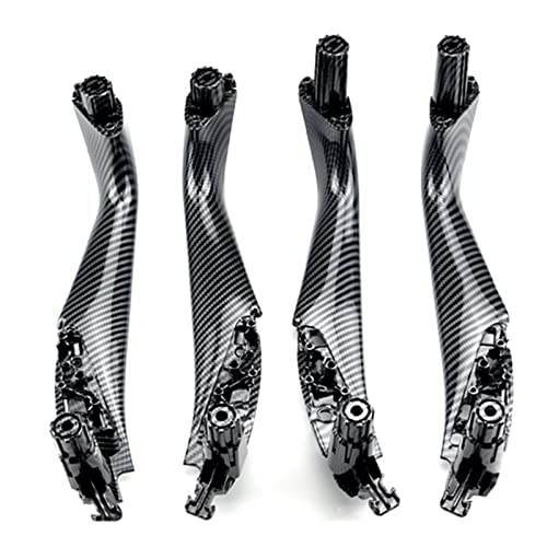 VNRQJLSN Für 5er G30 G31 G38 F90 2017 2018 2019 2020 2021 2022 Autoinnenraum Innentürgriff Panel Pull Trim Cover (Carbon,4pcs set) von VNRQJLSN