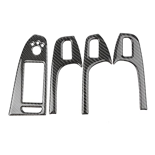 VNRQJLSN Für A4 B8 2008 2009 2010 2011 2012 2013 2014 2015 Kohlefaser ABS Innentür Armlehne Abdeckung Trim Dekoration Zubehör von VNRQJLSN