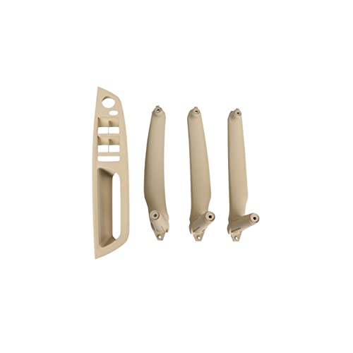 VNRQJLSN Für E70 E71 E72 X5 X6 LHD RHD 4Pcs Auto Innentürgriff Innenverkleidung Pull Trim Cover Griff Set Armlehne Ersatz (B Beige,LHD) von VNRQJLSN