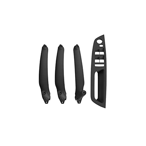 VNRQJLSN Für E70 E71 E72 X5 X6 LHD RHD 4Pcs Auto Innentürgriff Innenverkleidung Pull Trim Cover Griff Set Armlehne Ersatz (Model B LHD Black) von VNRQJLSN