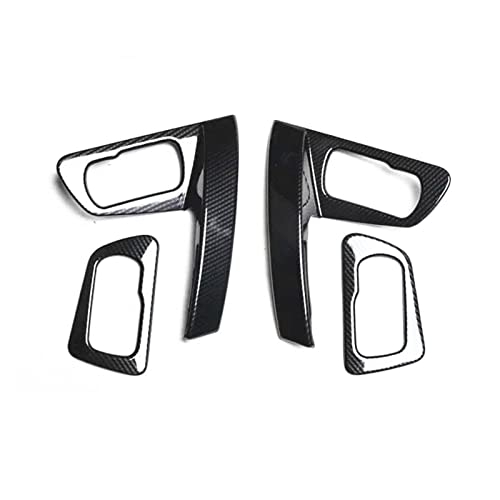 VNRQJLSN Für Für Qashqai J10 2007-2010 2011 2012 2013 Autoabdeckung Stick Trim Tür Innengriff Schale Armlehne Handlauf Rahmen (Carbon fiber pattern) von VNRQJLSN