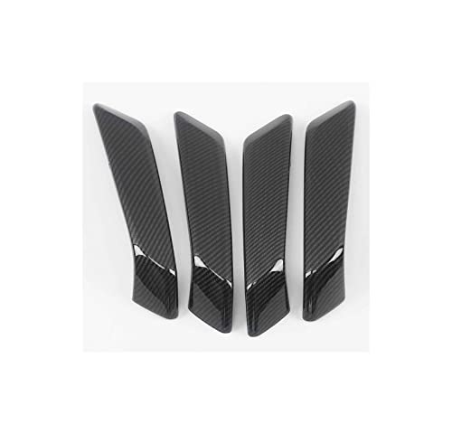 VNRQJLSN Für Q5 FY 2018-2020 Glashebeaufkleber Kohlefaser Farbe Auto Innentür Armlehne Handel Rahmen Dekoration Aufkleber Trim (Carbon) von VNRQJLSN