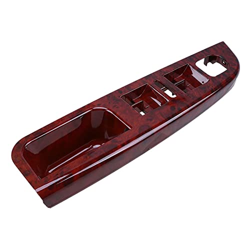 VNRQJLSN Für VW Für Golf 5 2006-2009 Für Jetta Mk5 2005-2010 Haupttürfensterschalter Bedienfeldverkleidung Autoinnentürteile (RED Wooden) von VNRQJLSN
